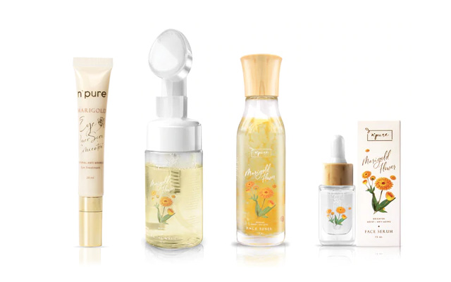Urutan Skincare N’Pure Marigold Series, Bikin Wajah Glowing Bagai Emas