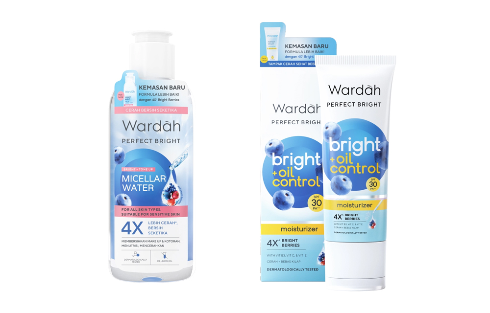 Review 2 Produk Unggulan Wardah Perfect Bright: Moisturizer Bright Oil Control & Tone Up Micellar Water