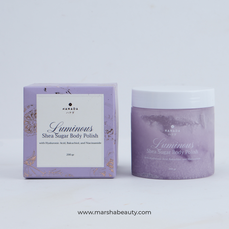 Hanada Luminous Shea Sugar Body Polish | Review Marsha Beauty