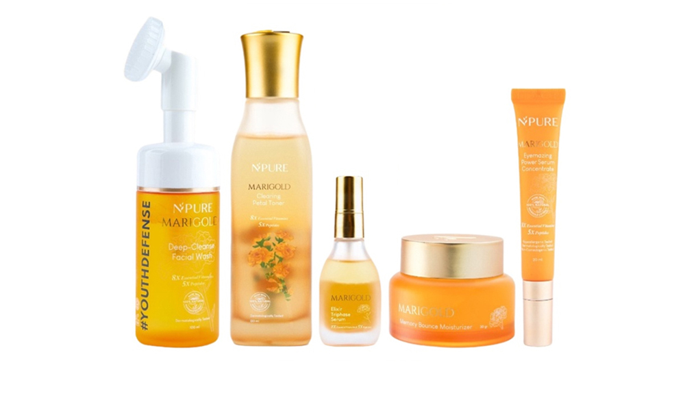 Urutan Skincare Npure Marigold Series untuk Wajah Glowing