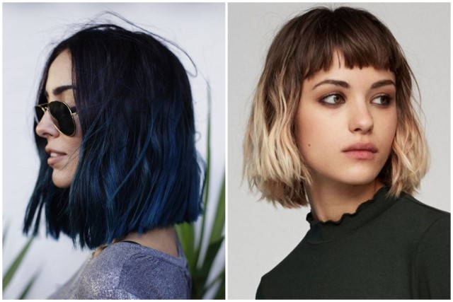 Tampil Fresh dan Cantik dengan Ombre Rambut Pendek Sebahu Warna Biru Ini Dia Inspirasi Terbarunya