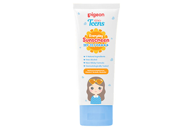 Pigeon Teens Everyday Sunscreen SPF 35 PA+++, Sunscreen Lokal yang Cocok untuk Remaja
