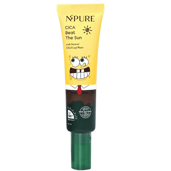 Sunscreen N'PURE Spongebob, Kemasan Lucu dengan Perlindungan Maksimal