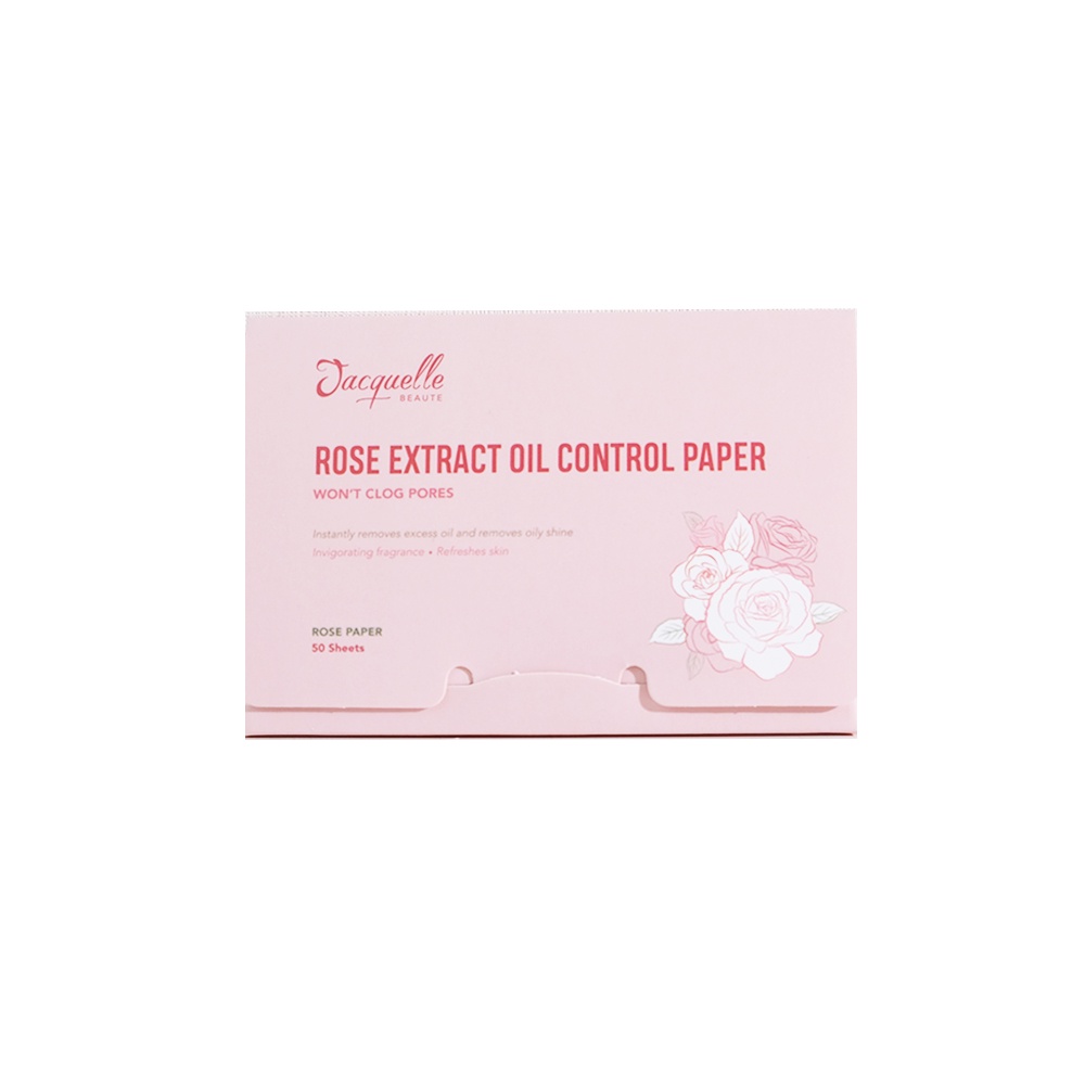 Jacquelle Rose Extract Oil Control Paper - Blotting Paper | Review Marsha Beauty