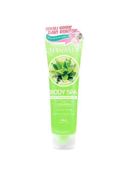 Hanasui Body Spa Exfoliating Gel Aloe Vera | Review Marsha Beauty