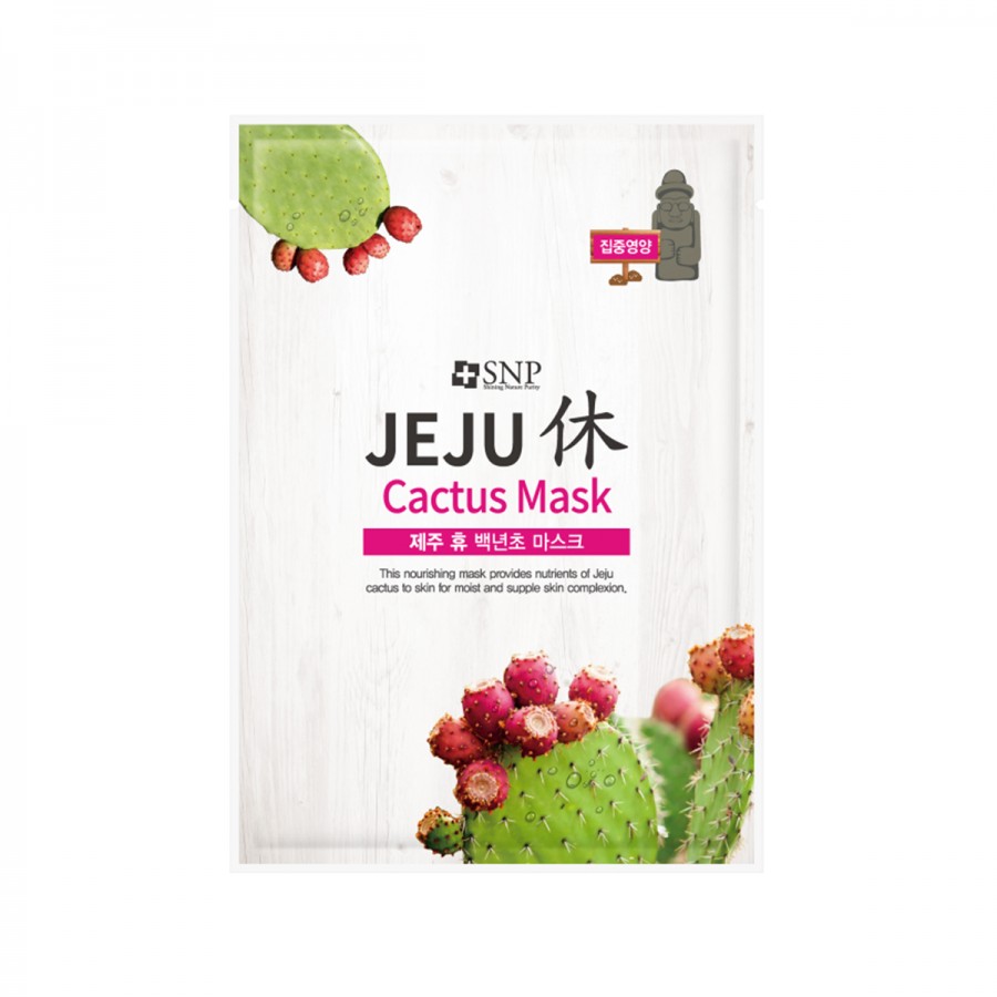 SNP Jeju Rest Cactus Mask | Review Marsha Beauty