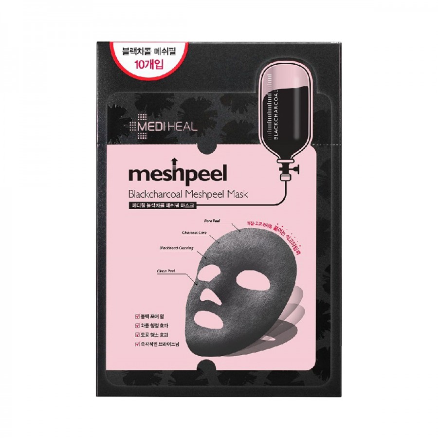 Mediheal Blackcharcoal Meshpeel Mask | Review Marsha Beauty