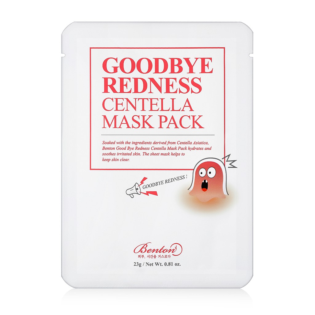 Benton Goodbye Redness Centella Mask Pack | Review Marsha Beauty