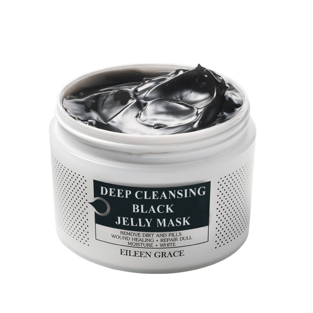 Eileen Grace Deep-Cleansing Black Jelly Mask 300ml | Review Marsha Beauty