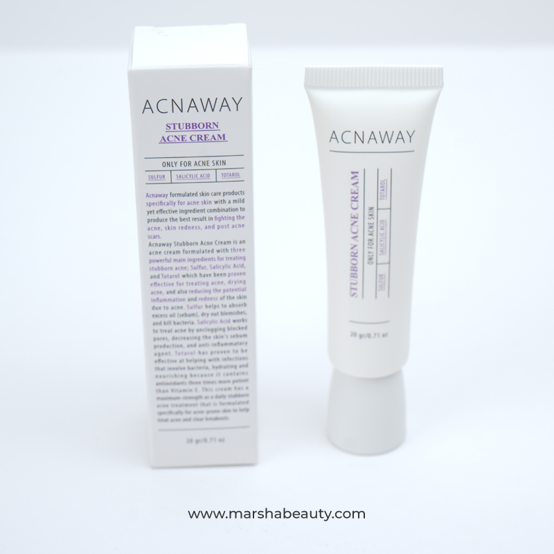 Acnaway Stubborn Acne Cream | Review Marsha Beauty