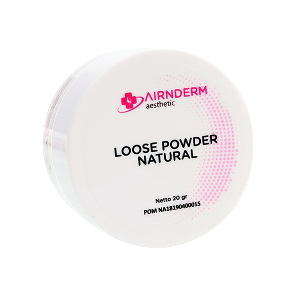 Airnderm Aesthetic Loose Powder Natural | Review Marsha Beauty