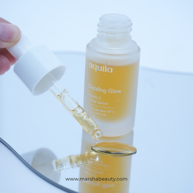 Aquila Dazzling Glow Vitamin C Barrier Serum| Review Marsha Beauty
