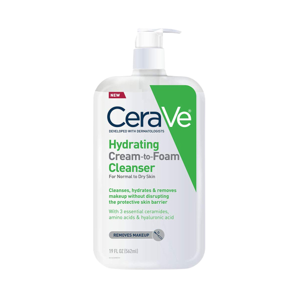 CeraVe Hydrating Cream-to-Foam Cleanser | Review Marsha Beauty