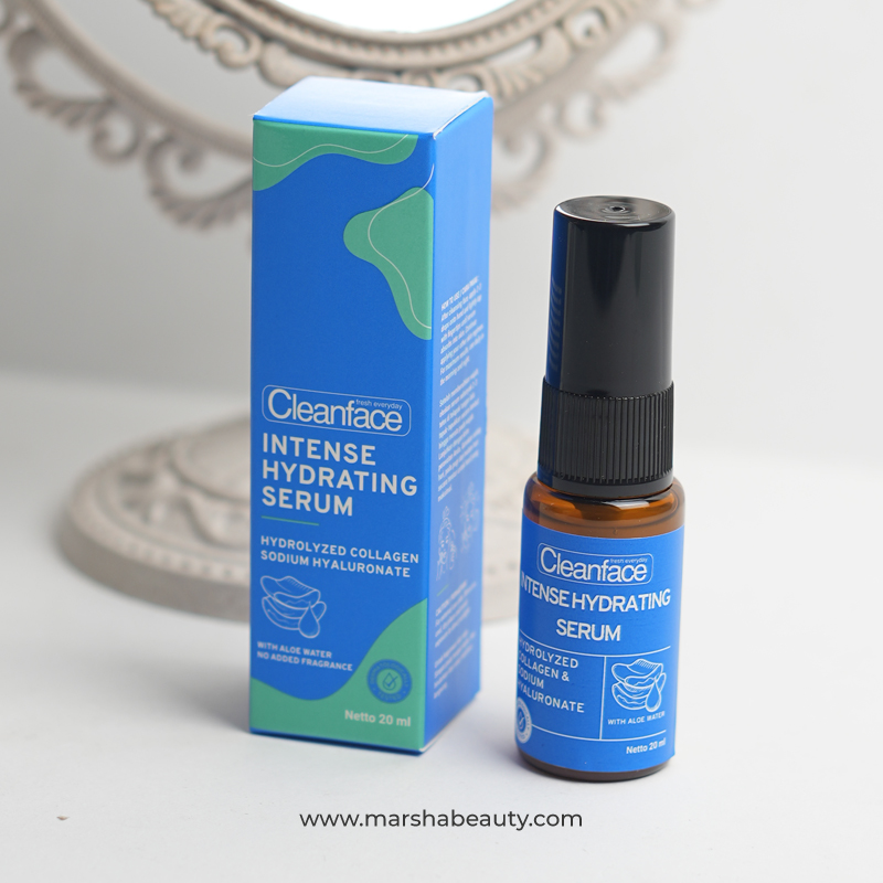 Cleanface Intense Hydrating Serum | Review Marsha Beauty