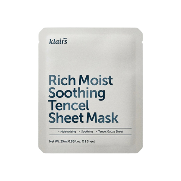 Dear Klairs Rich Moist Soothing Tencel Mask | Review Marsha Beauty