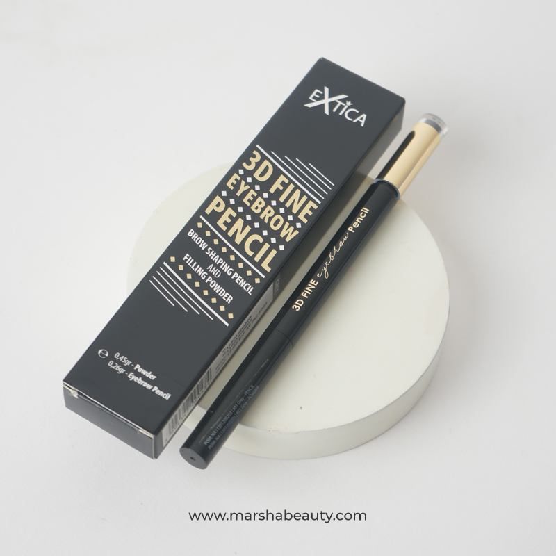 Extica 3D Fine Eyebrow Pencil #01 Gray | Review Marsha Beauty