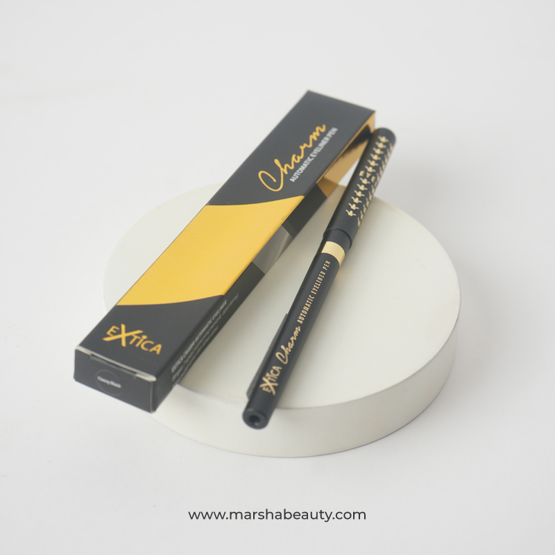 Extica Charm Automatic Eyeliner Pen Classy Black | Review Marsha Beauty