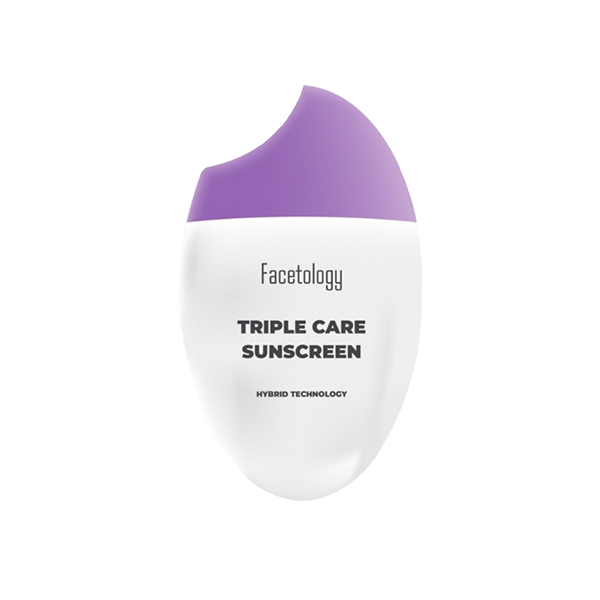 Facetology Triple Care Sunscreen SPF 40+ PA+++ | Review Marsha Beauty
