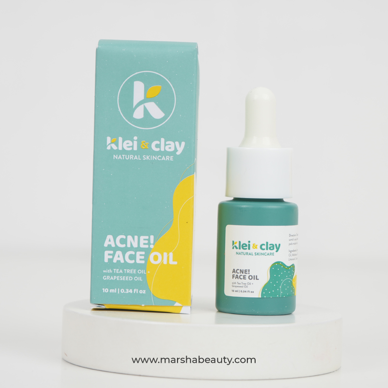 Klei & Clay Acne Face Oil | Review Marsha Beauty