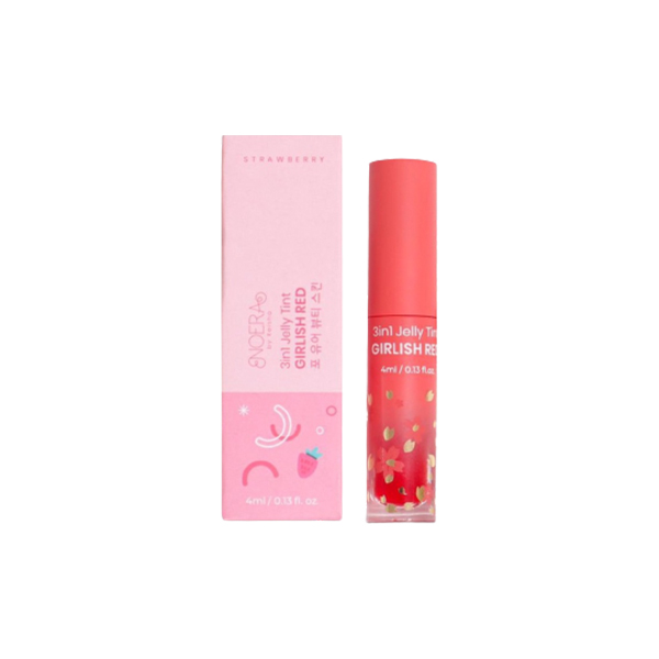 Noera 3 In 1 Jelly Tint Girlish Red | Review Marsha Beauty