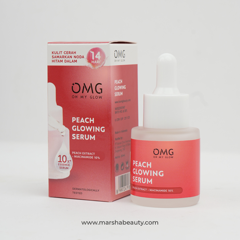 OMG Peach Glowing Serum | Review Marsha Beauty