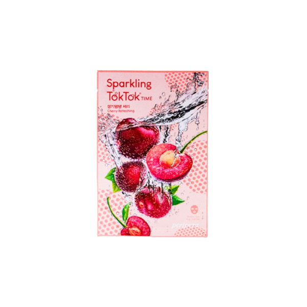 Peripera Sparkling Toktok Time Cherry Refreshing Mask Sheet | Review Marsha Beauty