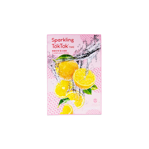 Peripera Sparkling Toktok Time Pinkfull Lemon Toning Mask Sheet | Review Marsha Beauty