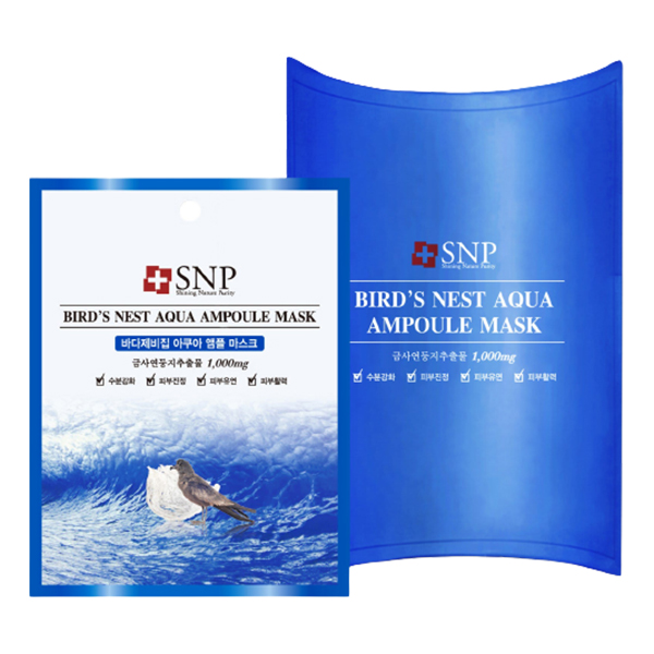 SNP Bird's Nest Aqua Ampoule Mask | Review Marsha Beauty