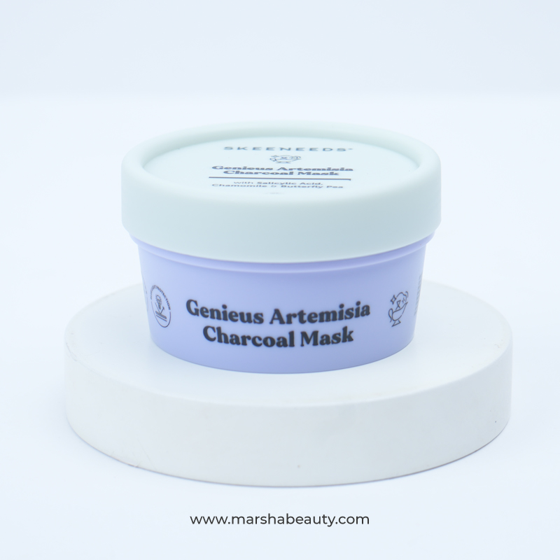 Skeeneeds Genius Artemisia Charcoal Mask | Review Marsha Beauty