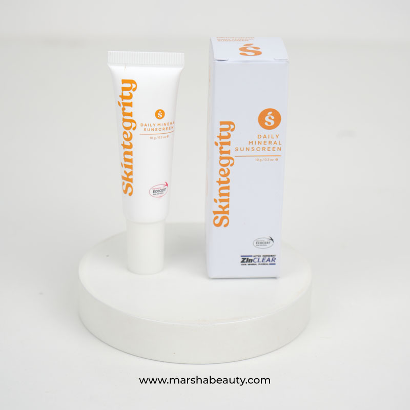 Skintegrity Daily Mineral Sunscreen | Review Marsha Beauty