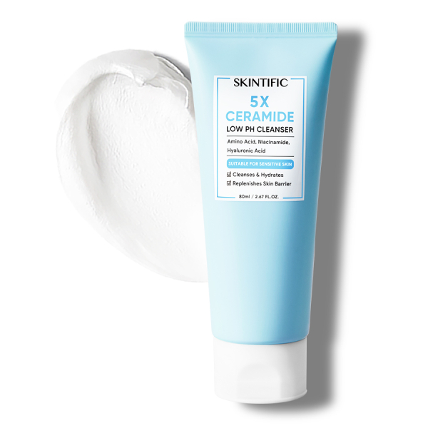 Skintific 5X Ceramide Low Ph 5.5 Cleanser | Review Marsha Beauty