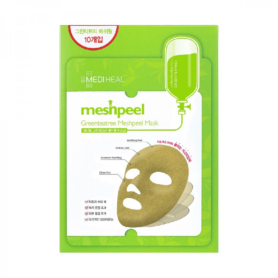 Mediheal Greenteatree Meshpeel Mask | Review Marsha Beauty