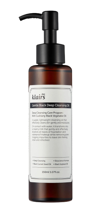 Dear Klairs Gentle Black Deep Cleansing Oil | Review Marsha Beauty