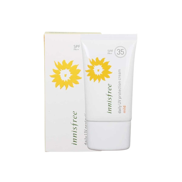 Innisfree Daily UV Protection Cream Mild SPF 35 PA++ | Review Marsha Beauty