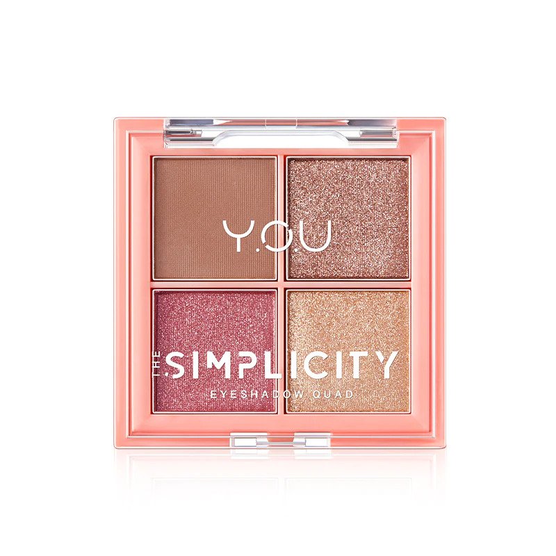 Y.O.U The Simplicity Eyeshadow Quad X | Review Marsha Beauty